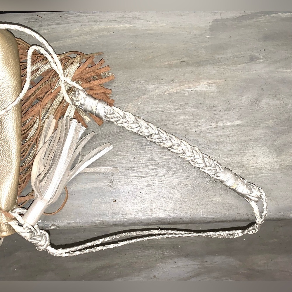 Boho Fringed Suede Patchwork Large Messenger Bag - image 8